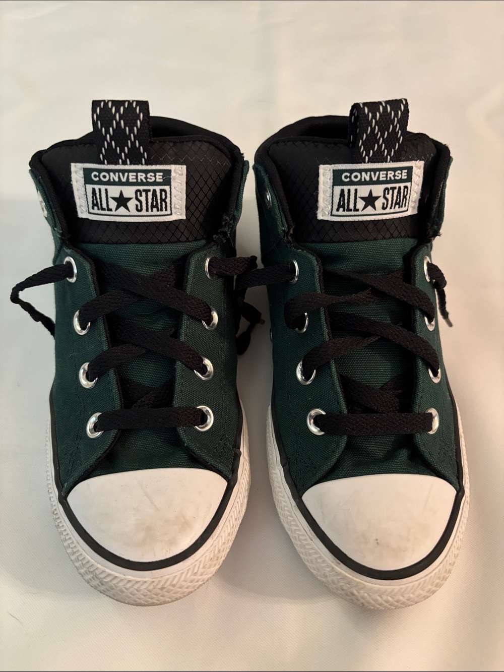 Converse boys Green and Black mid Top Sneakers